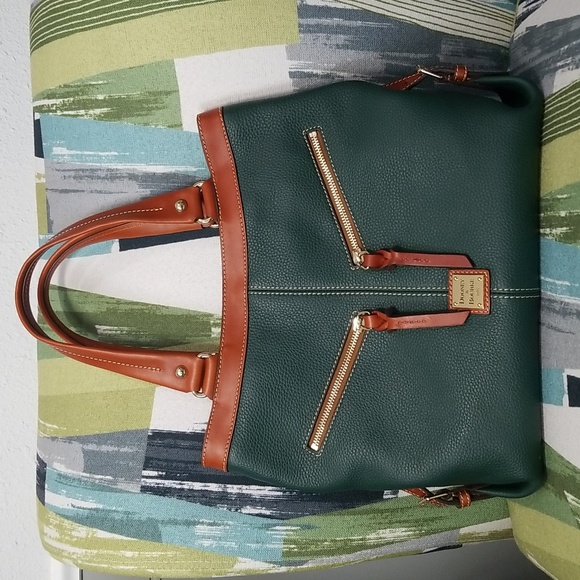 NWT Dooney and Bourke Small Sara In Forrest(Green)